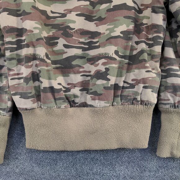 Disney Men's Full Zip Quilted Lined Hooded Jacket Camouflage M Mickey - Picture 8 of 13